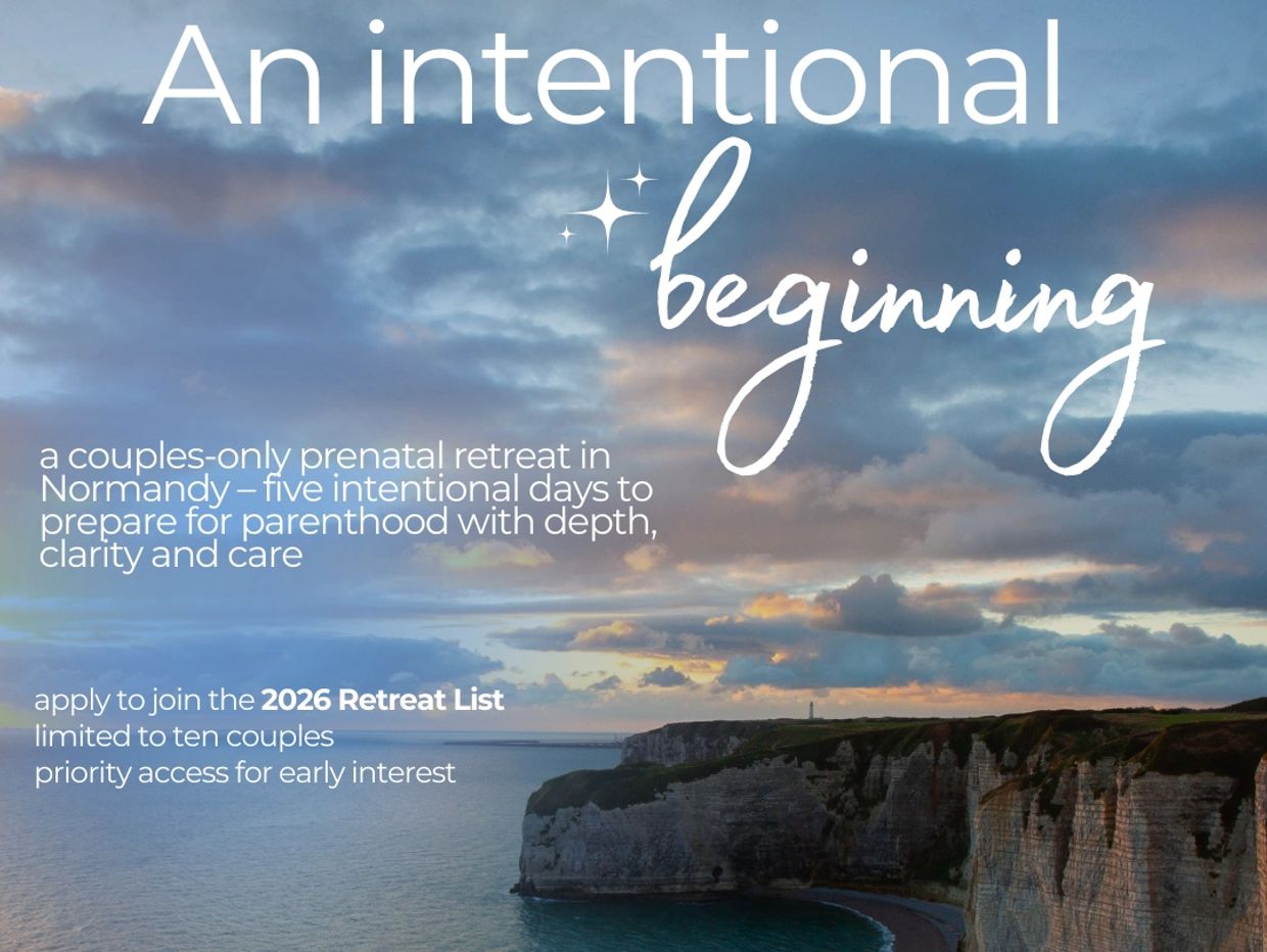 Couples prenatal retreat Normandy, France