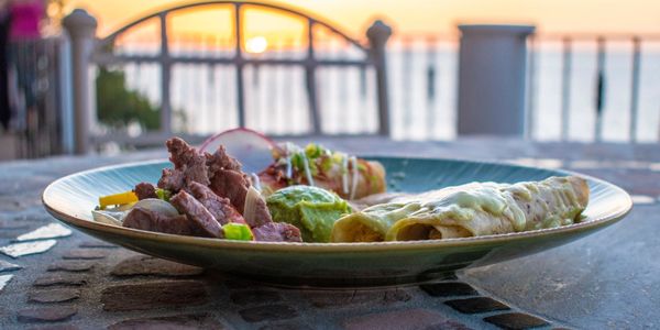 Casa Mis Rocas amenities include a chef who made this plate of Mexican food at our luxury villa Puerto Vallarta which is a vacation rental home in mexico