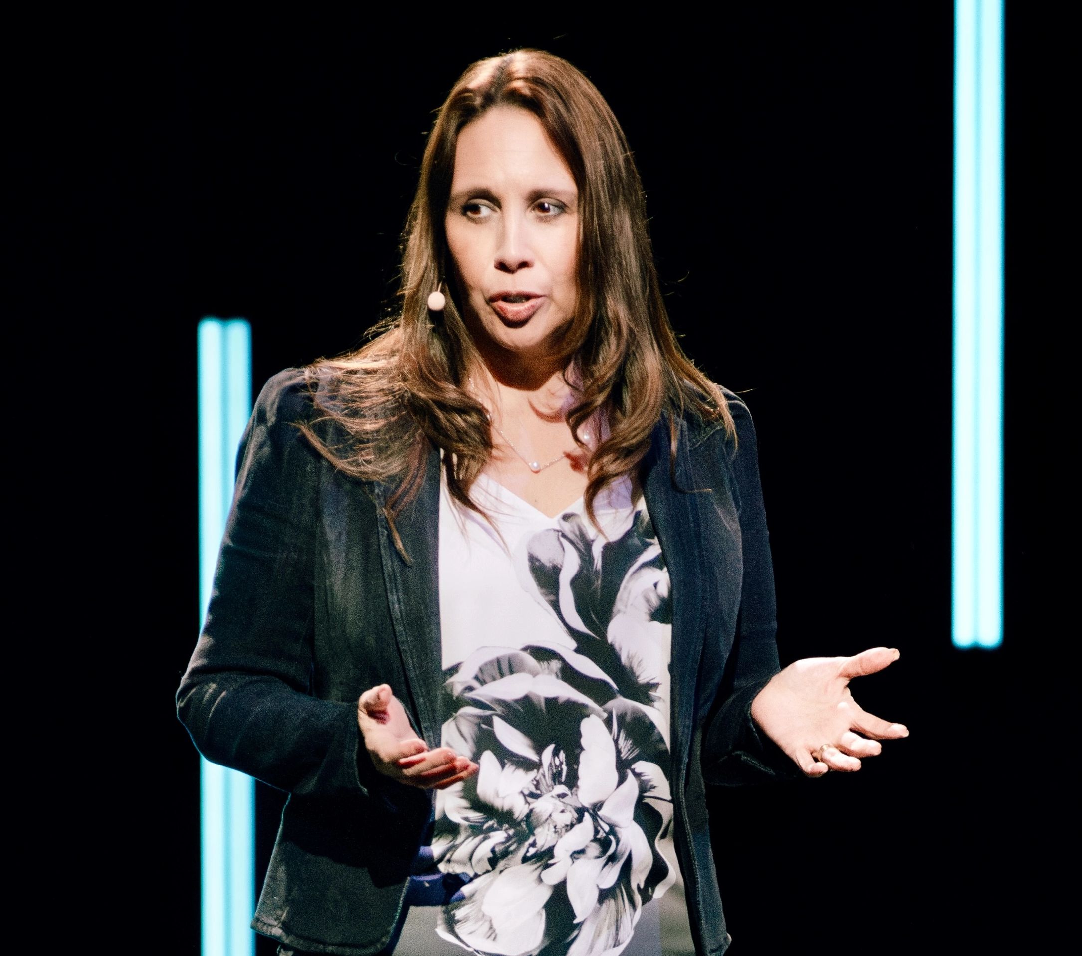Julie Rebboah speaking at a church women's conference. Topic: Healing From Relationships Gone Wrong.