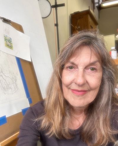 Suzanne Anderson-Carey in her studio.