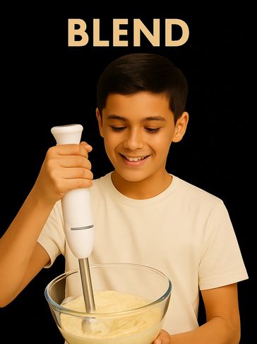 Just add a little water to the premix and blend.