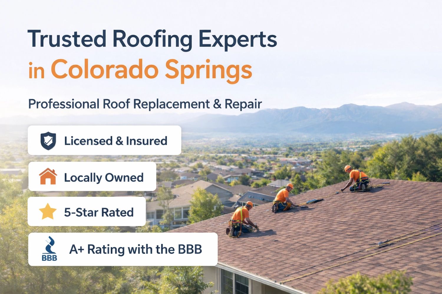 Official logo of Colorado Pro Roofing, a local roofing company based in Colorado Springs, Colorado. 