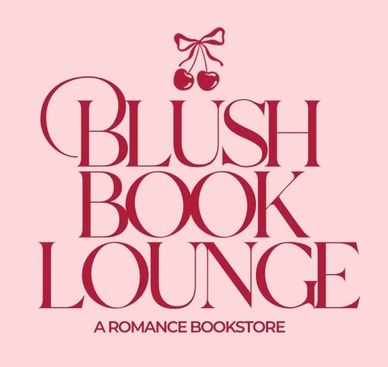 Blush Book Lounge logo with cherries.
