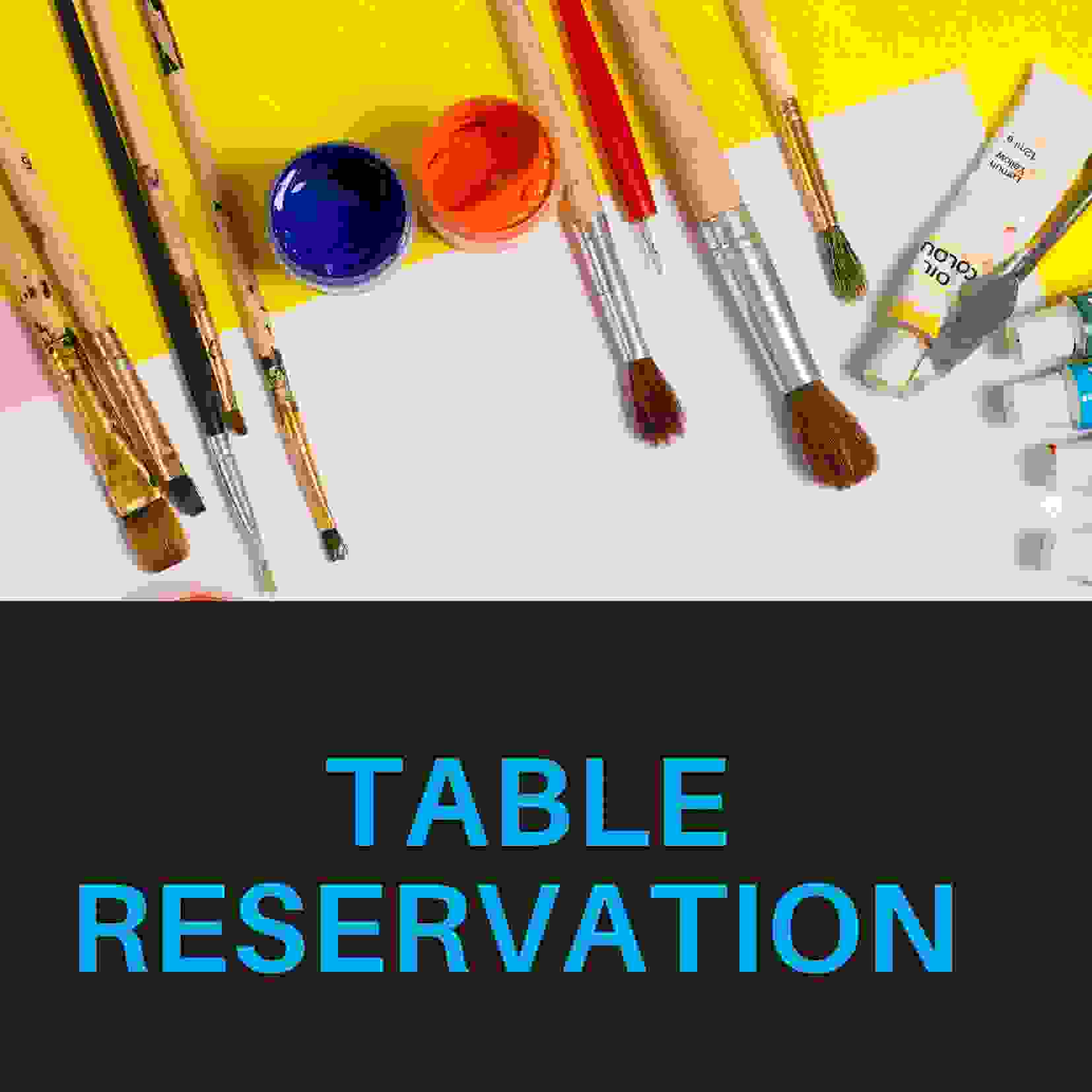 TABLE RESERVATIONS IT'S YOURS POTTERY