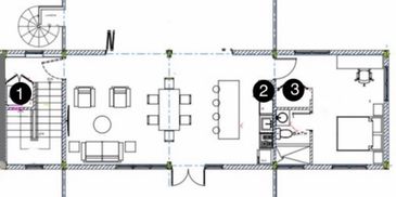 One Bedroom Eco-Lodge Floor Plan