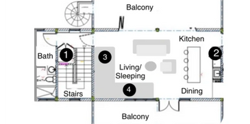 Studio Eco-Lodge floor plan