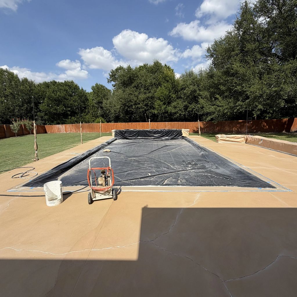 Pool Deck with Base Coat