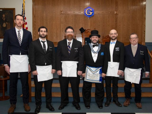 Five new Master Masons
