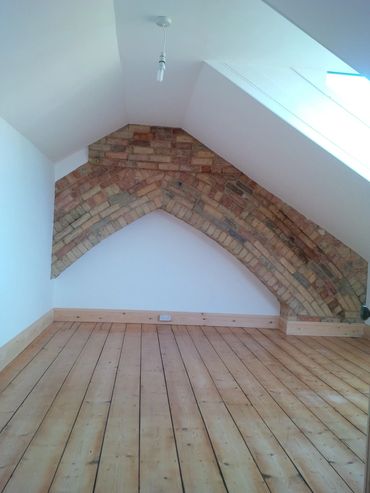 Decorating and floor sanding and finish. Complete job was remove old ceiling, insulate, plasterboard