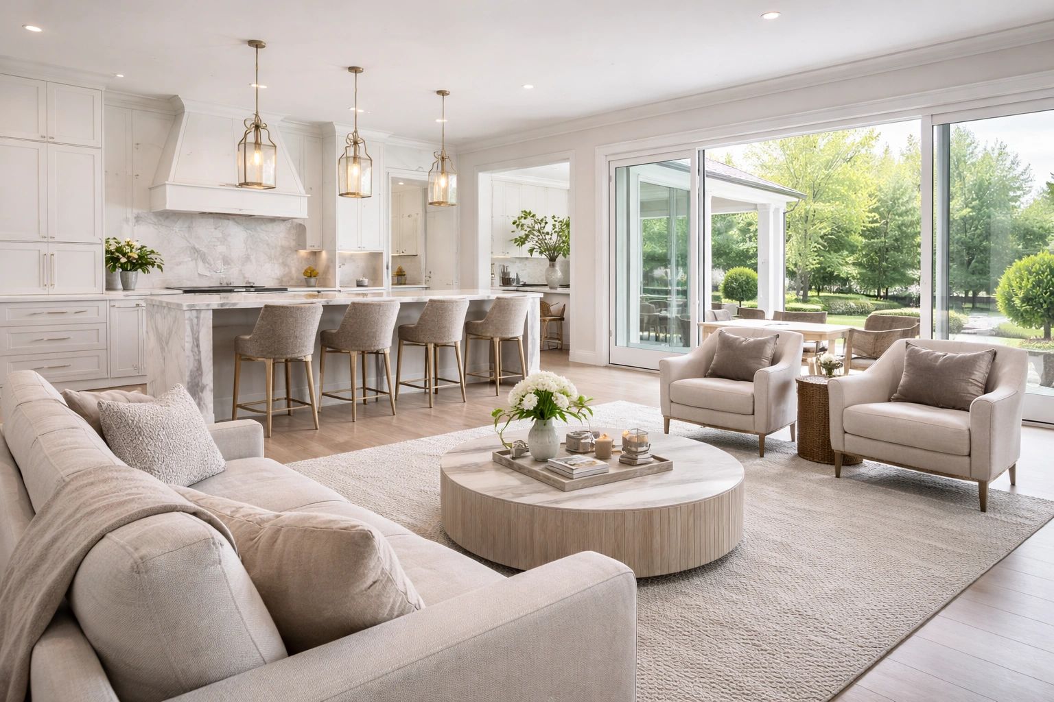 High-end open-concept home in Centerville, Ohio with spacious layout and modern design.