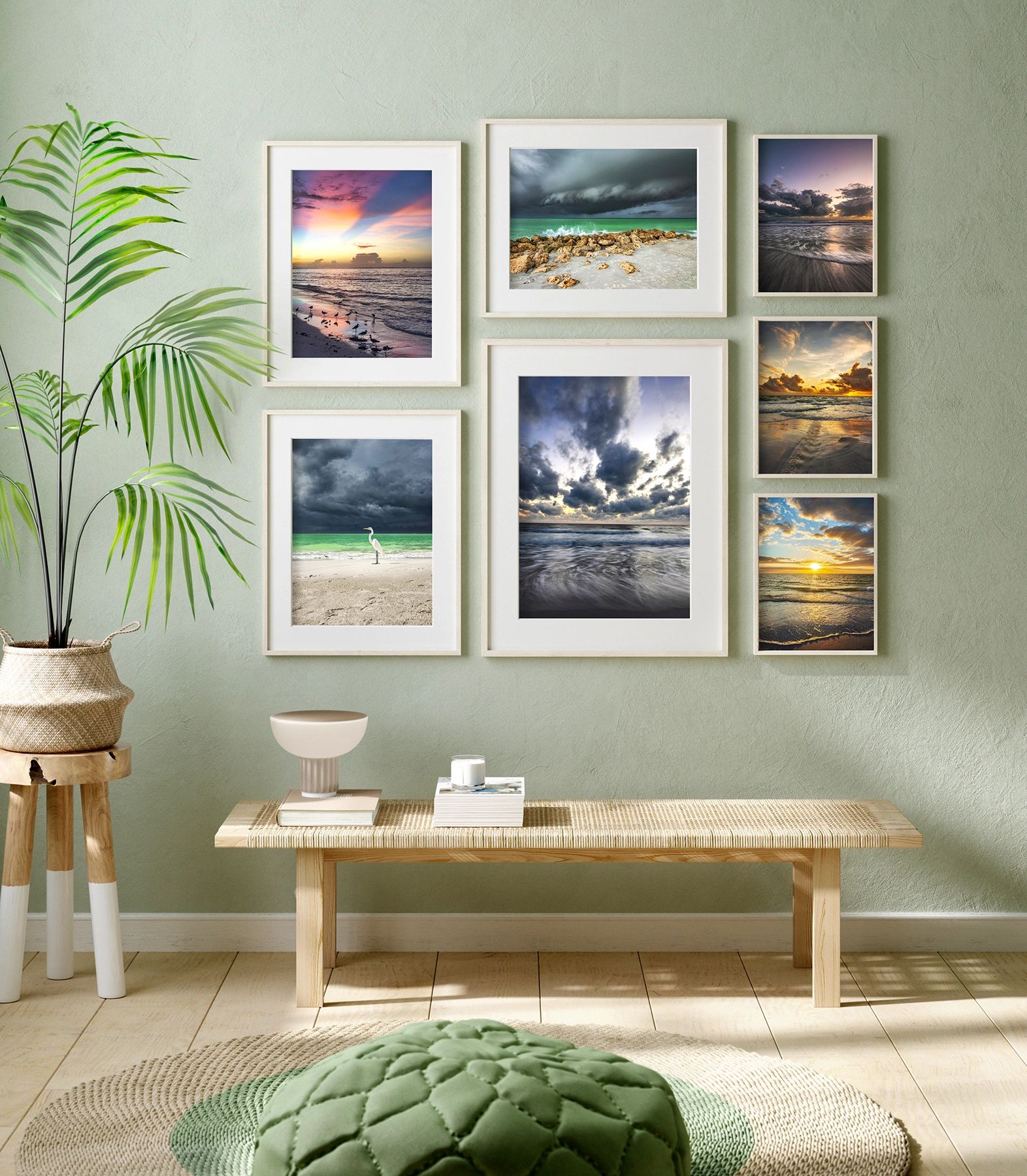 Landscape photography displayed on the wall  