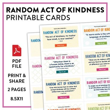 These cards are the perfect way to practice kindness, inclusion and share a smile.
