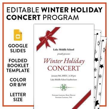 Make a quick four or 8+ page music program booklet for your next band, chorus or orchestra concert.