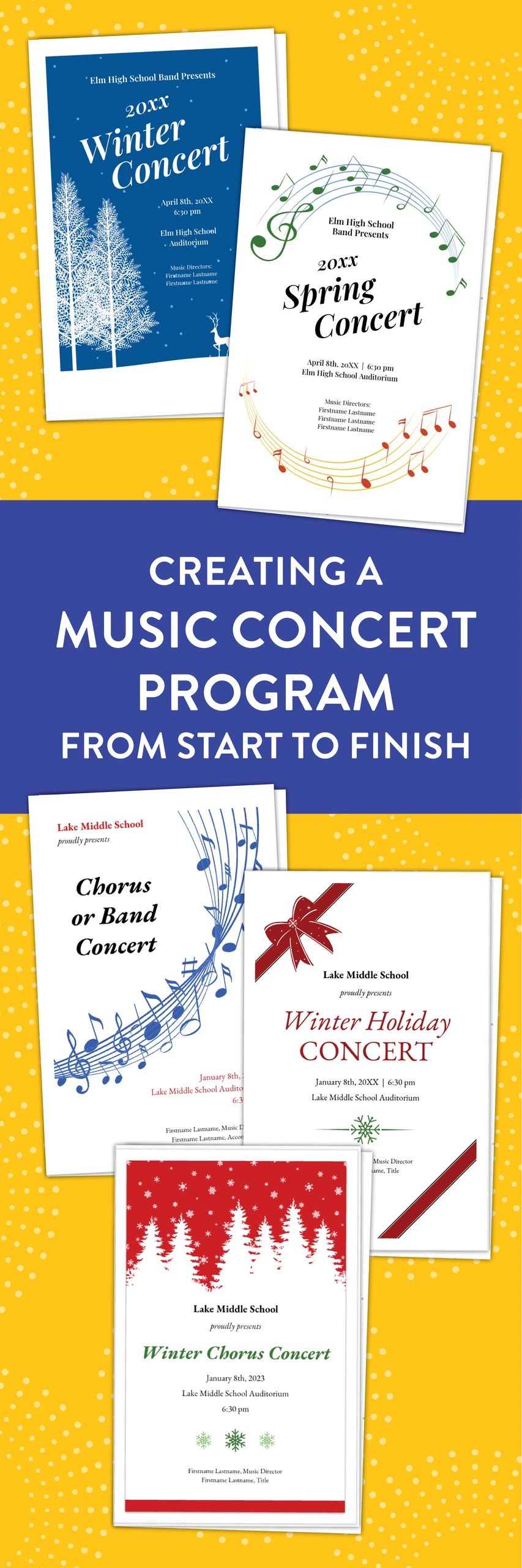 Creating a Music Concert Program from Start to Finish