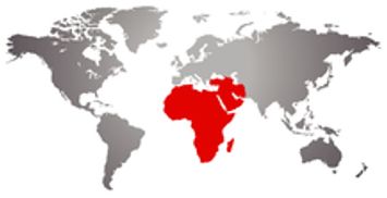 Map of Middle East and Africa