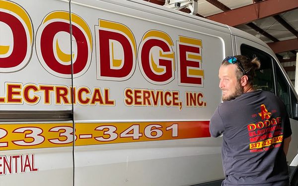 Kevin headed to a new job in a company van