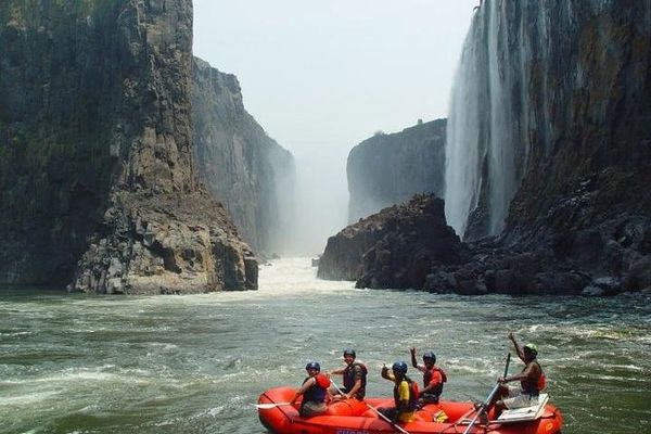 Zambezi river white water rafting 