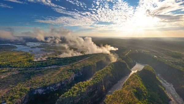 experience the wonder of the victoria falls from above