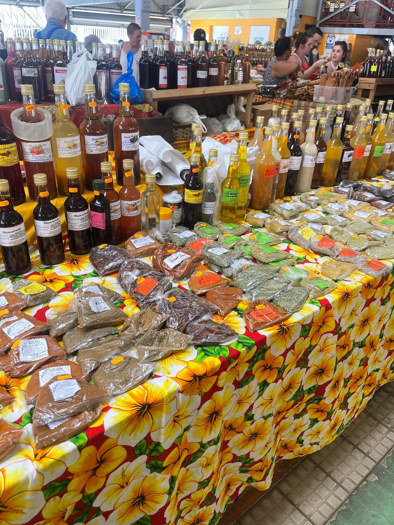 Spices and Mixtures at the Market Spices and Mixtures at the Market