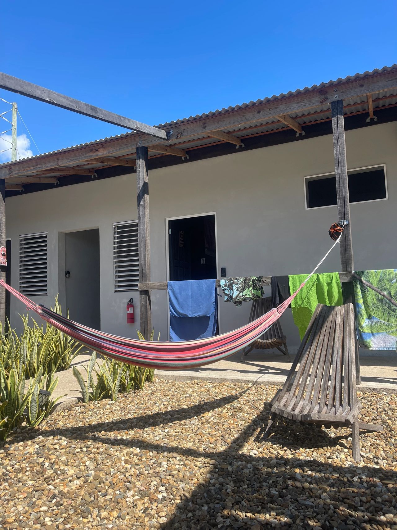 One of the hammocks onsite One of the hammocks onsite