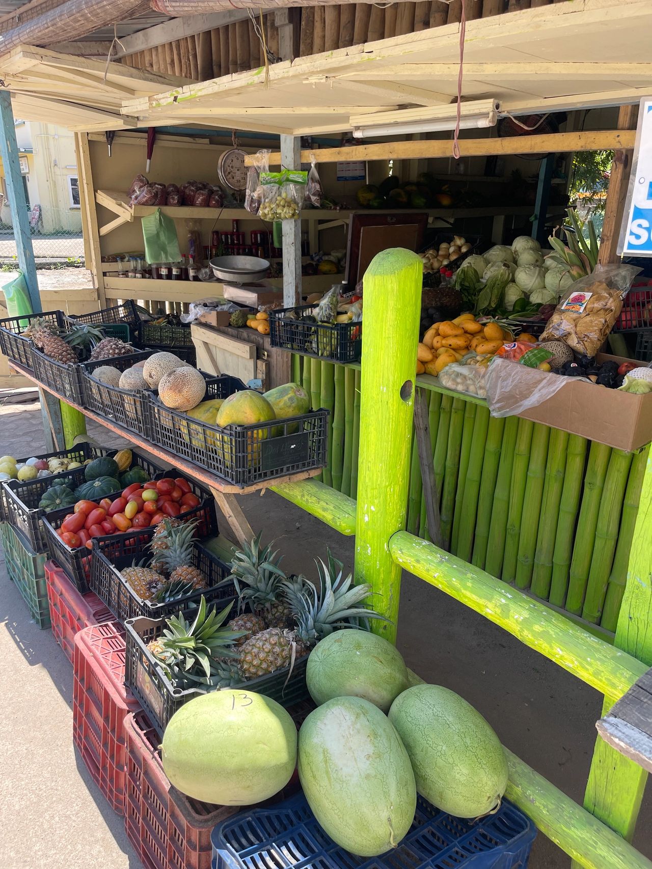 Fruit stand on the main street Fruit stand on the main street