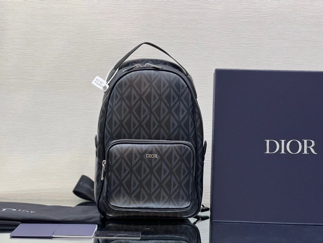 Dior MINI RIDER BACKPACK Black CD Diamond Canvas