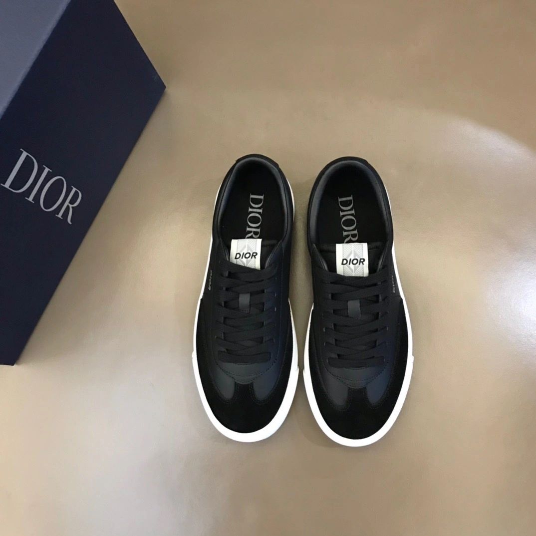 Dior B101 Sneaker Black Smooth Calfskin and Nubuck
