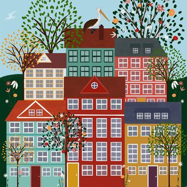 Copenhagen travel illustration - Michelle Ingari