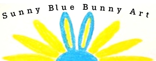 Sunny Blue Bunny Art
