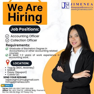 Hiring for Accounting Officer.