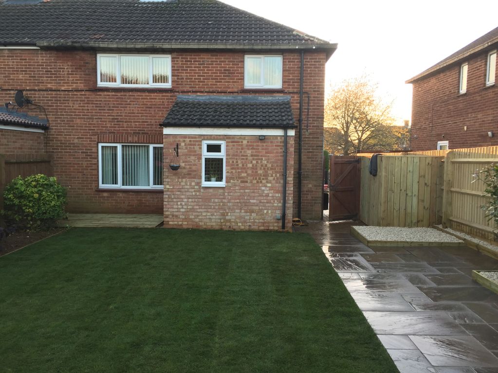 Incredible looking finished product. extension and garden Revamp!