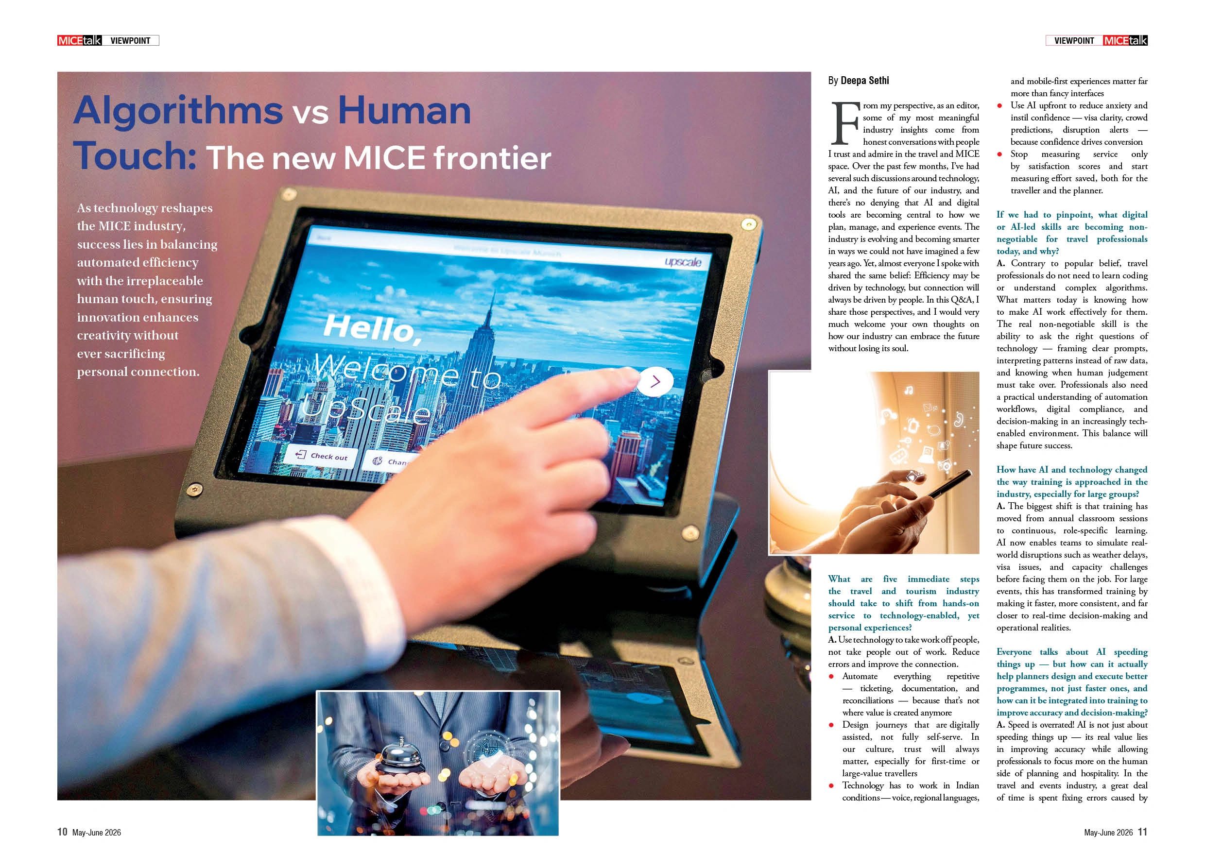 AI and human touch in MICE industry balancing event technology, automation and engagement
