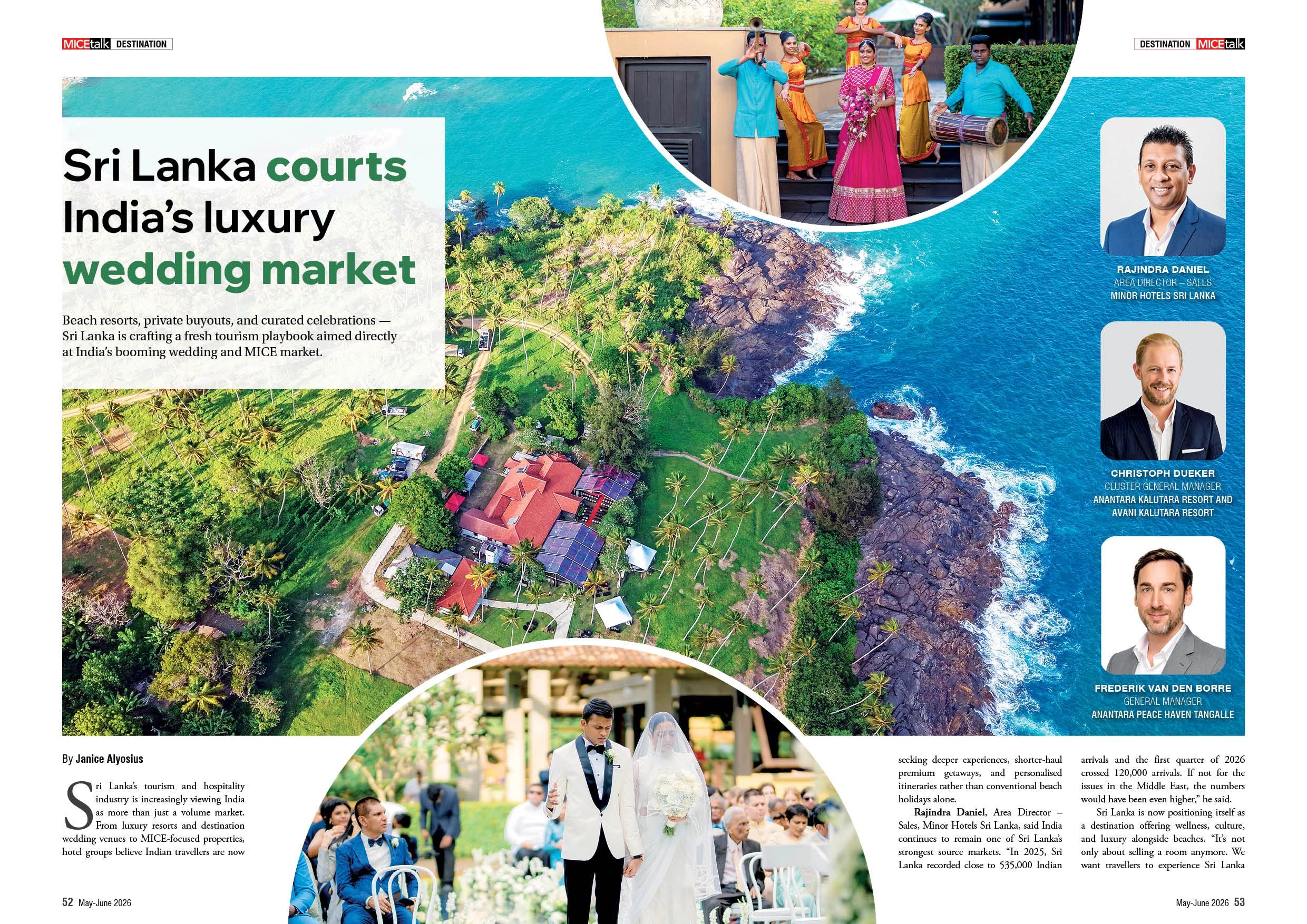 Sri Lanka luxury wedding destination with beachfront resort, coastal views and outdoor ceremony