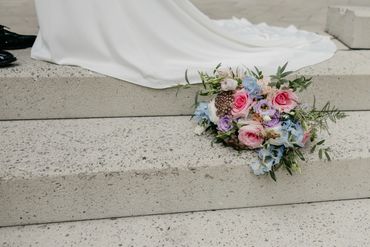 Bouquet de mariée - Fleuriste Atelier du Moulin - Fleuriste Montréal - Fleurs fraîches de couleurs