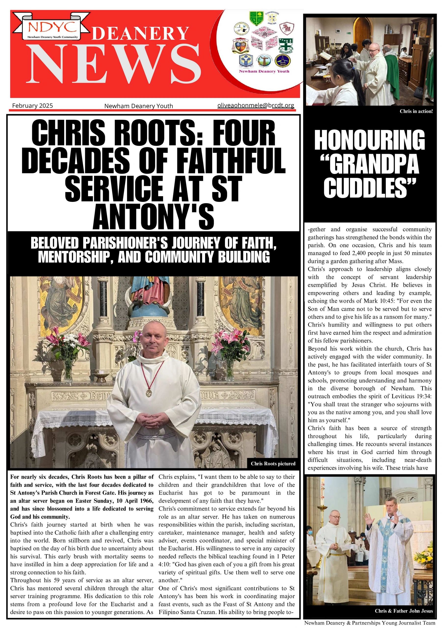 Chris Roots: 40 Years of Inspiring Service