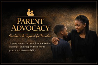 Parent advocacy offering guidance and support for families navigating juvenile system challenges.