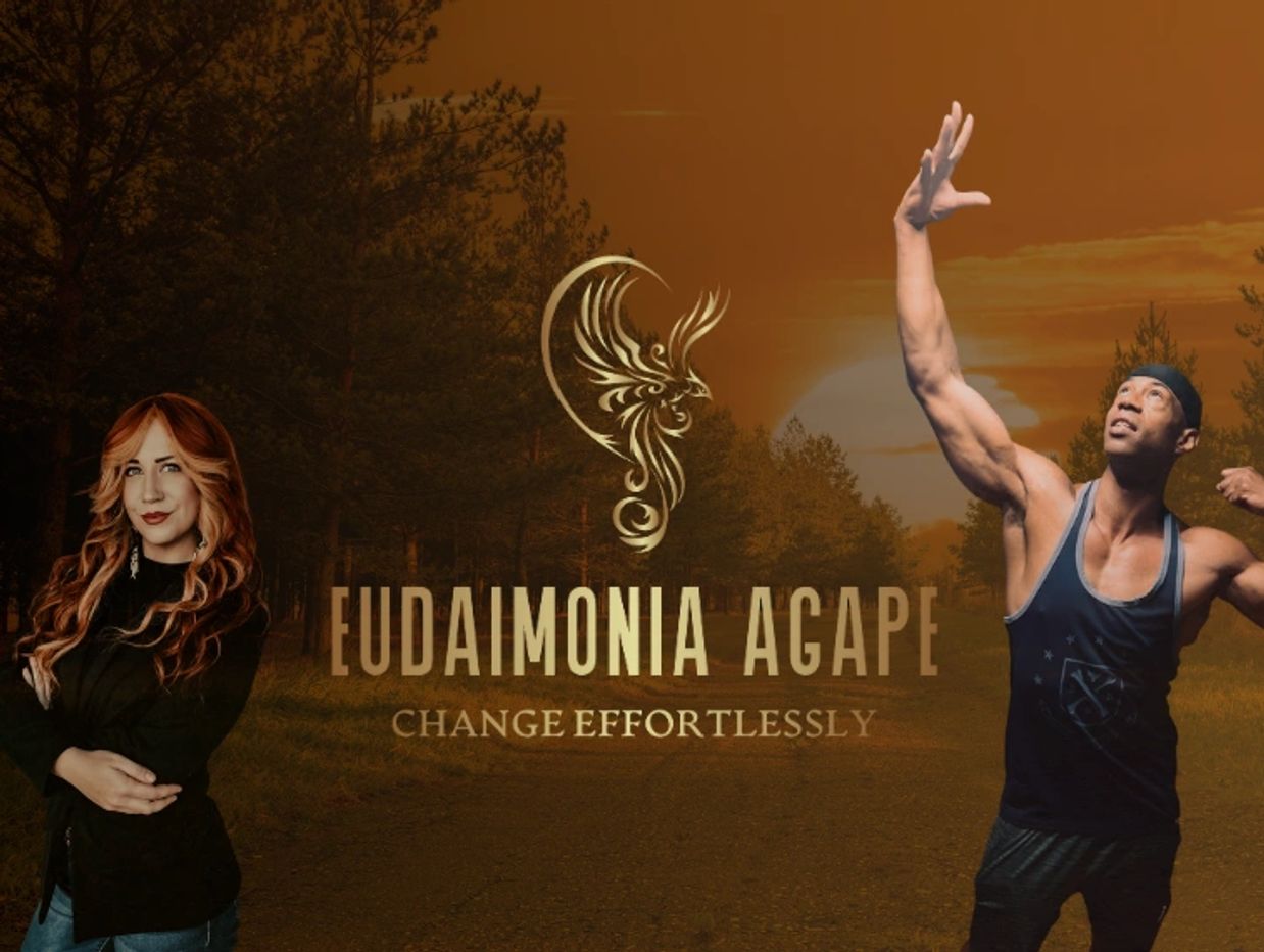 Eudaimonia Agape team, featuring Hannah and Matthew 