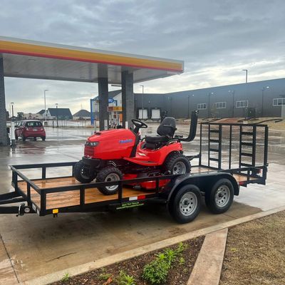 utility trailer for rent at ok trailer rentals near oklahoma city, yukon, mustang.