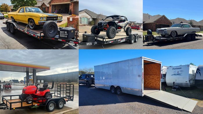 trailer rental collage