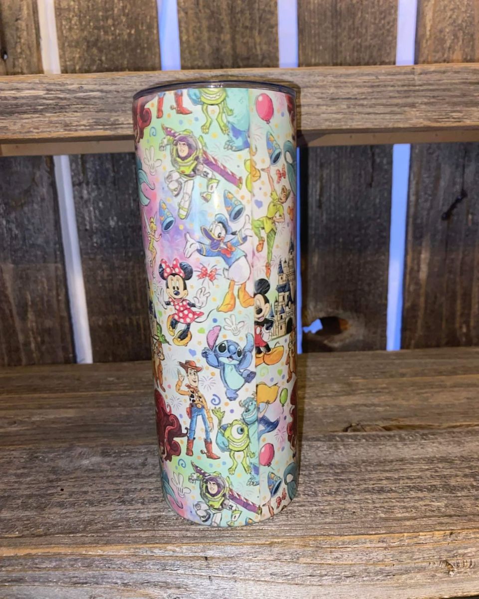 Disney world characters- 20oz stainless steel sublimated Tumbler