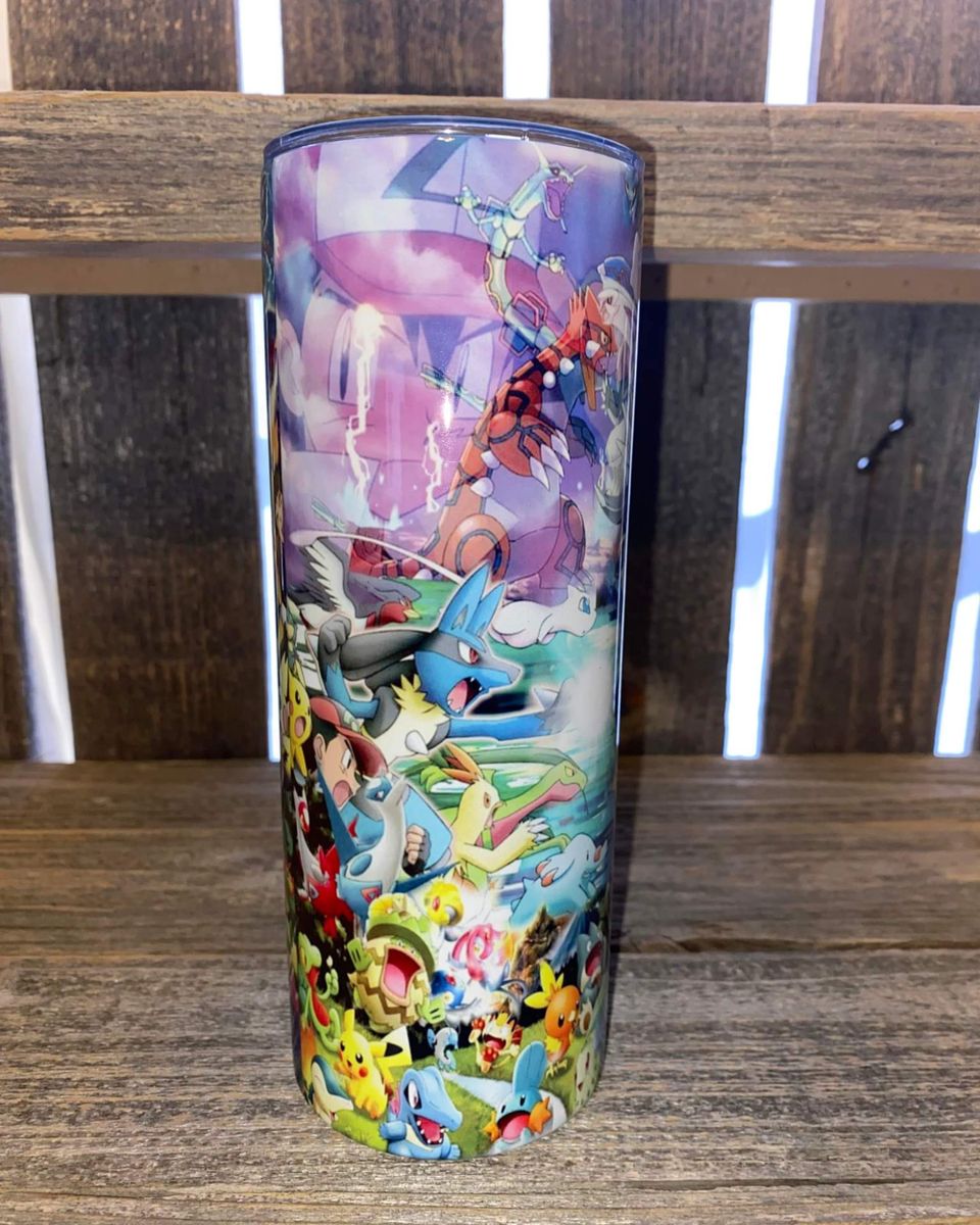 Pokemon Tumbler Cup, Pokemon Tumbler, Pokemon Skinny Tumbler