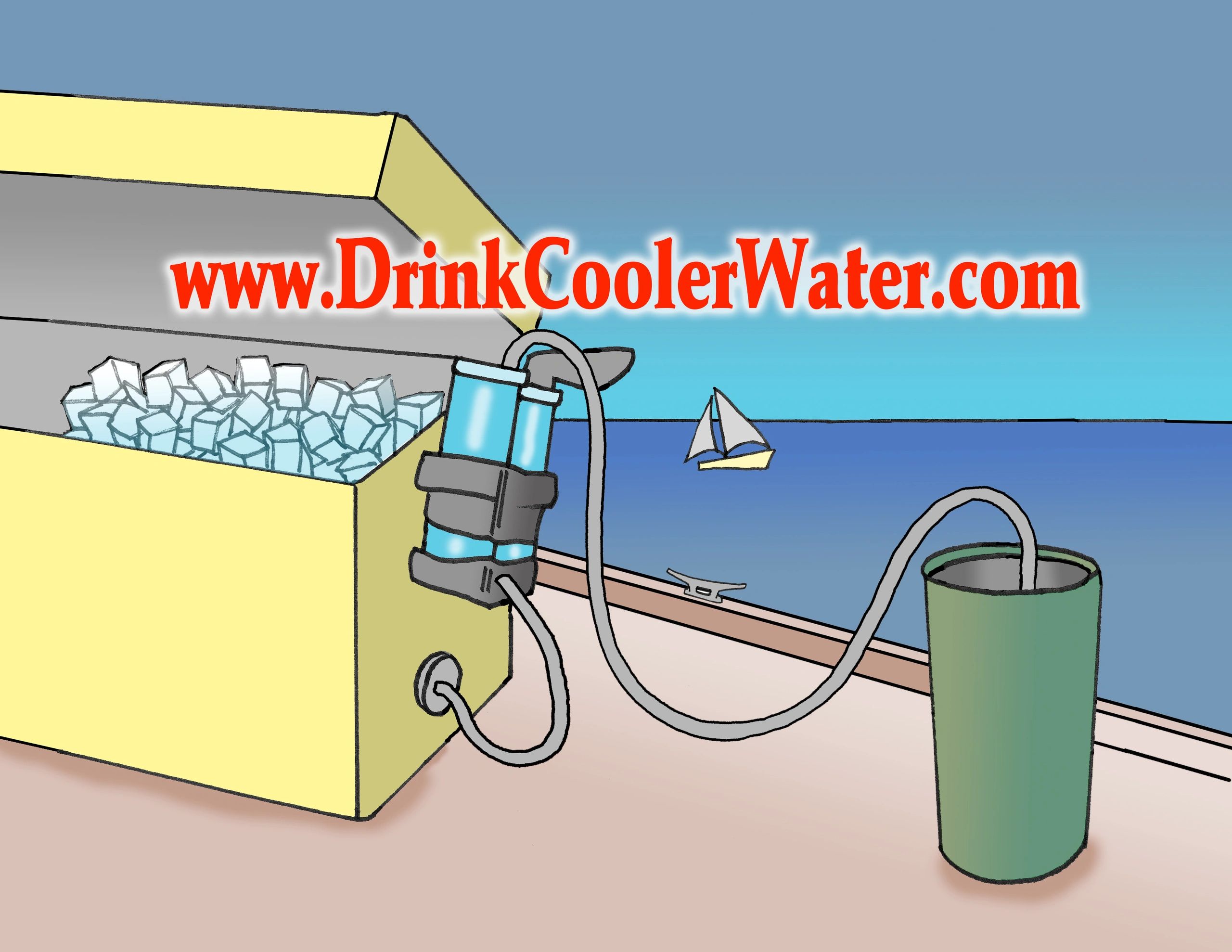 Cartoon image of cooler