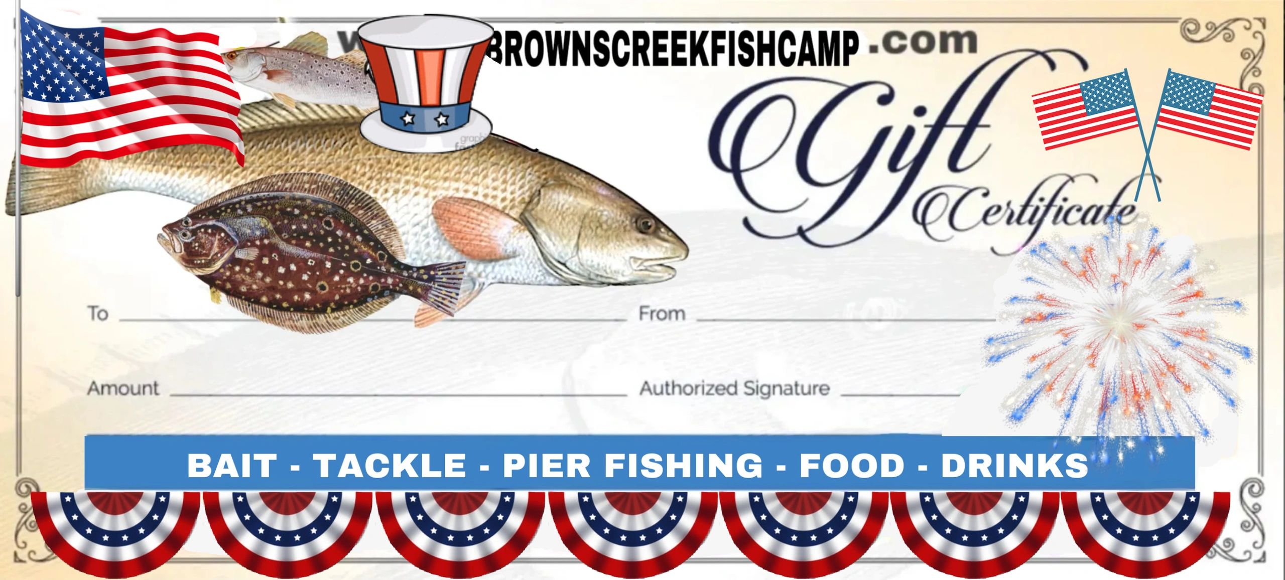 Browns Creek Fish Camp - Gift, Fishing, Birthday