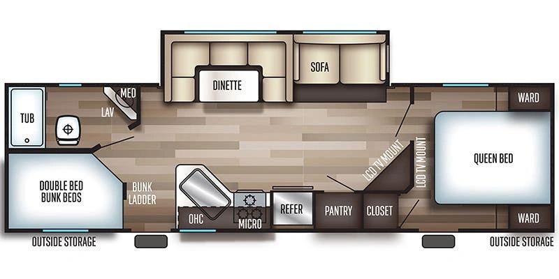 Forest River Cherokee 33' Bunkhouse Camper for Rent