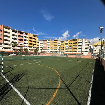 6 a side football pitch an option for our football package holiday Tiki Taka Tours
