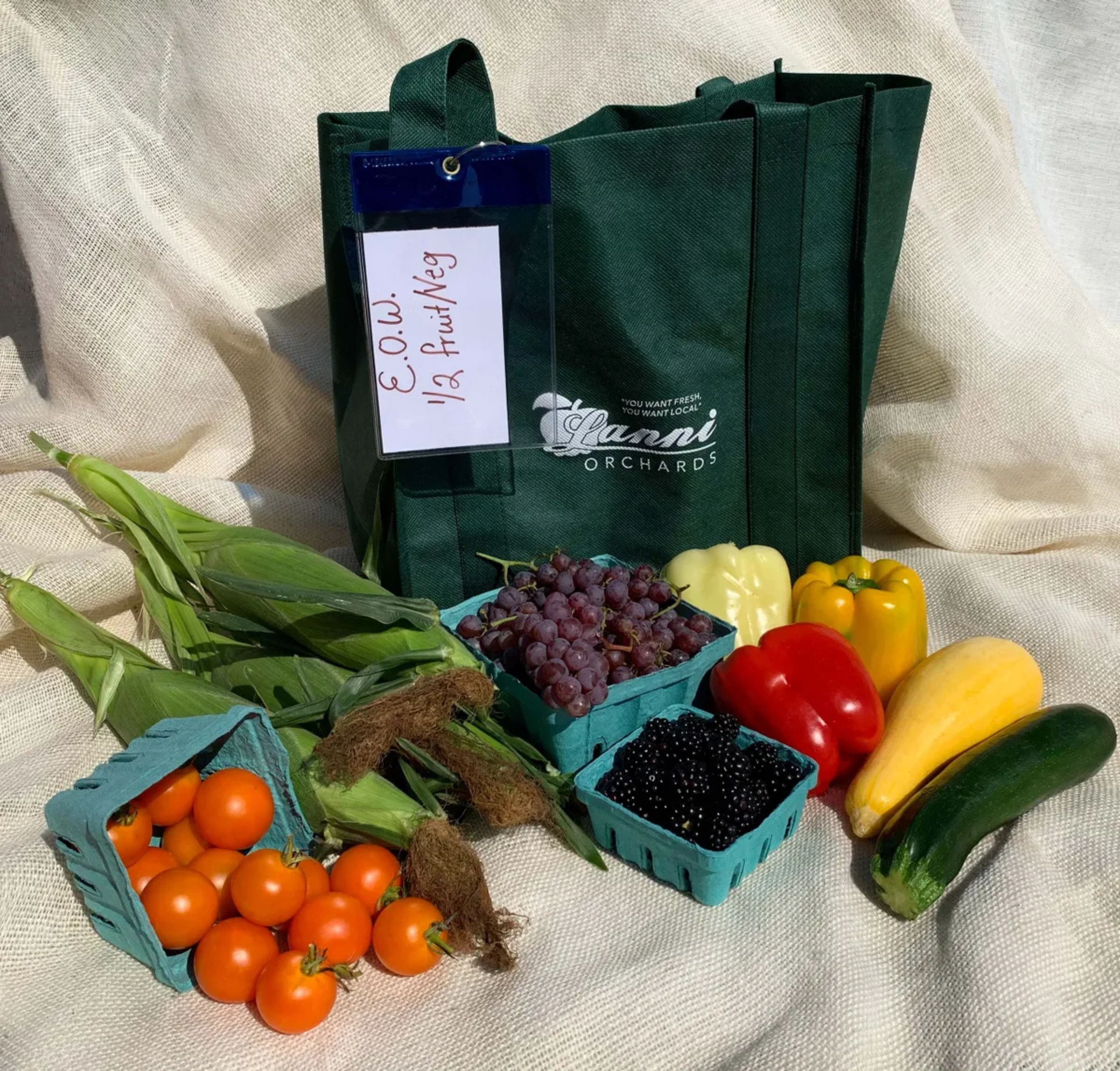 CSA farm share fruits and veggies you can receive every week or every other week.