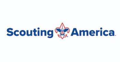 Scouting America logo with fleur-de-lis and eagle.