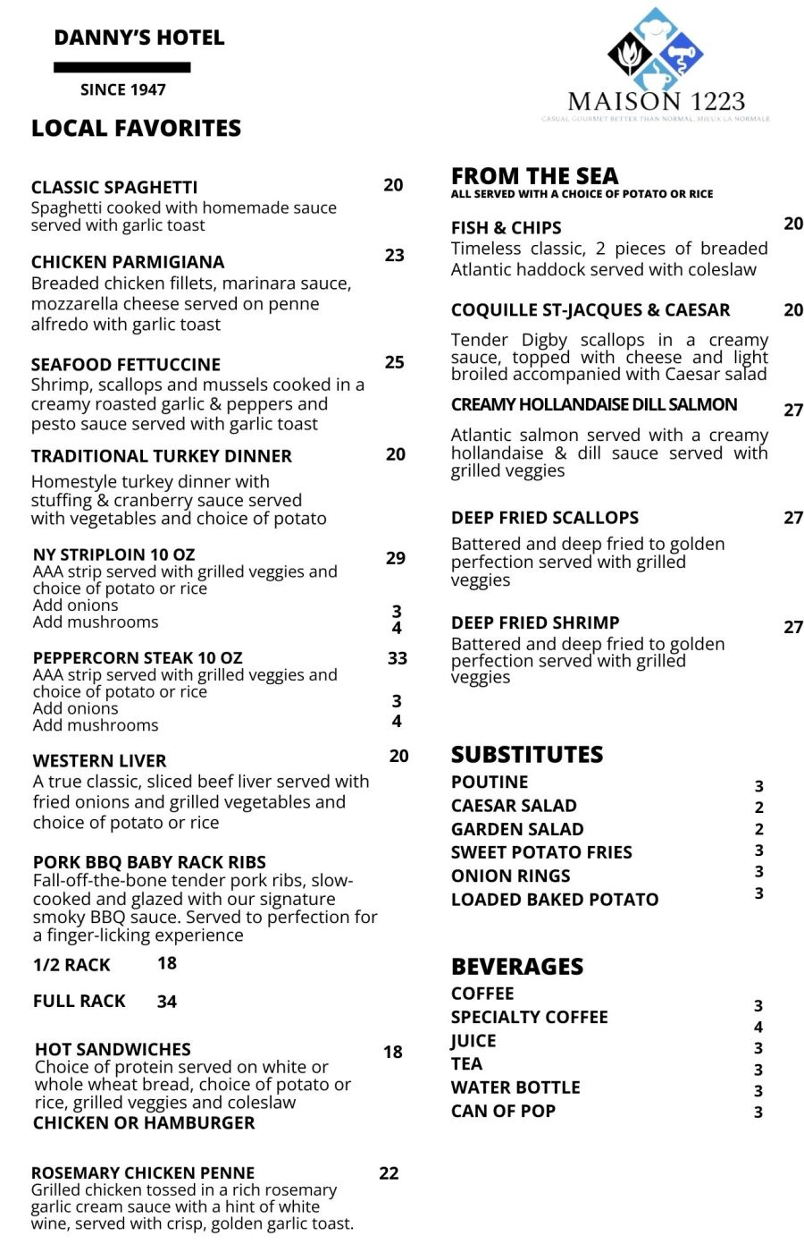 Menu Back