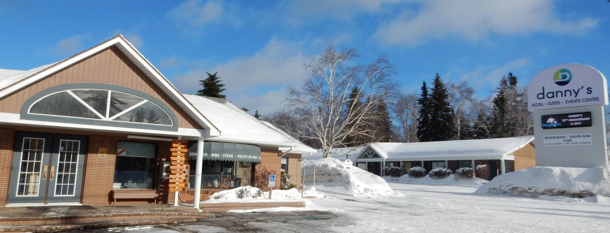 Danny's winter front entrance