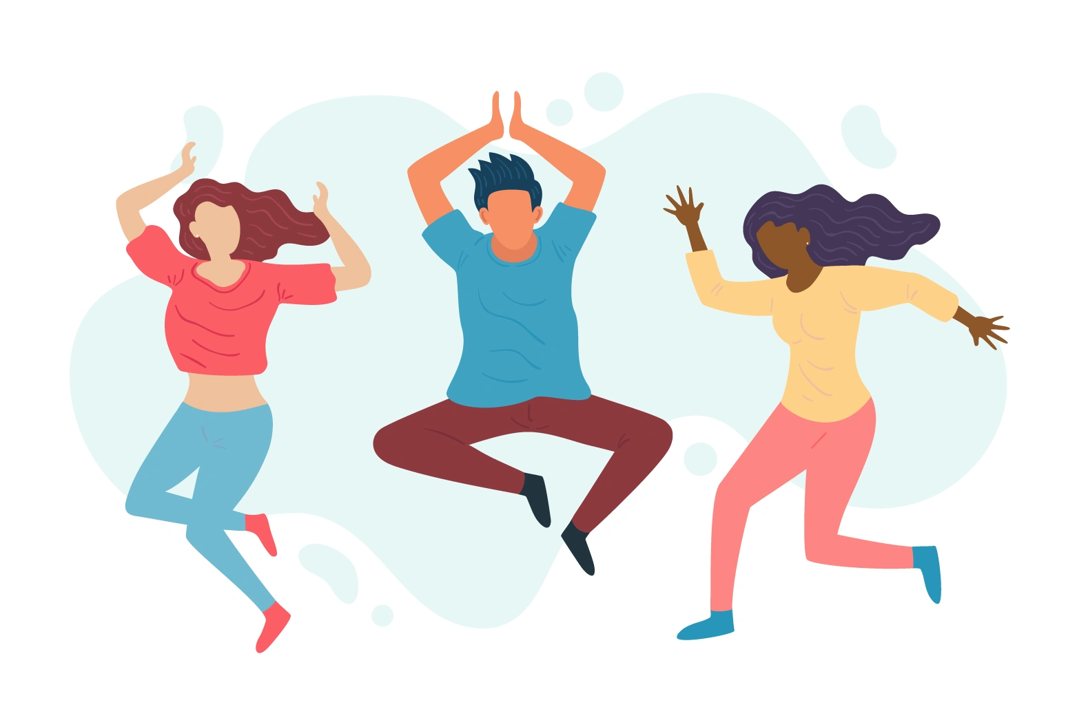 illustration of people dancing